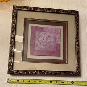 Framed “ Happiness is Homemade” picture